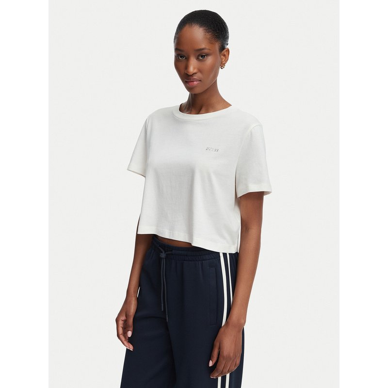 Guess T-Shirt V6GI17 K2984 Creme Regular Fit