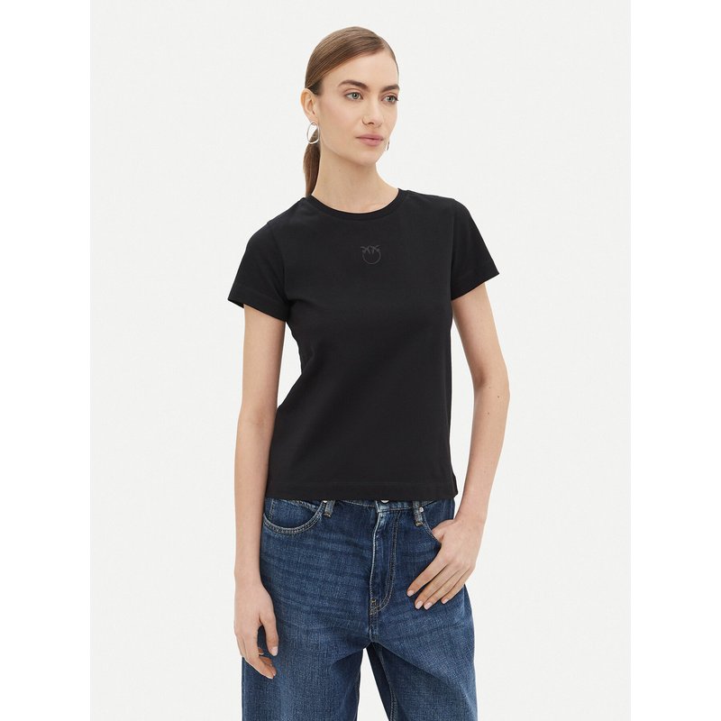 PINKO T-Shirt Bussolotto 100355 Schwarz Regular Fit