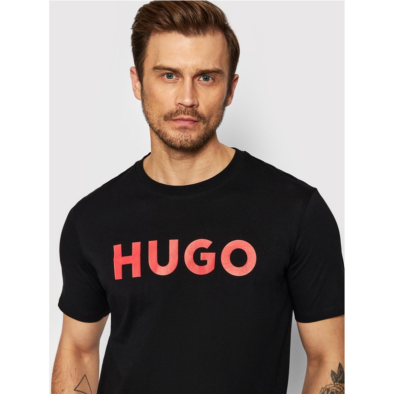 Hugo T-Shirt Dulivio 50467556 Schwarz Regular Fit