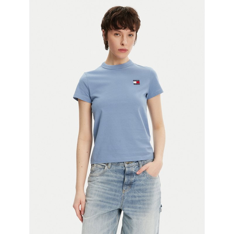 Tommy Jeans T-Shirt DW0DW20153 Blau Regular Fit