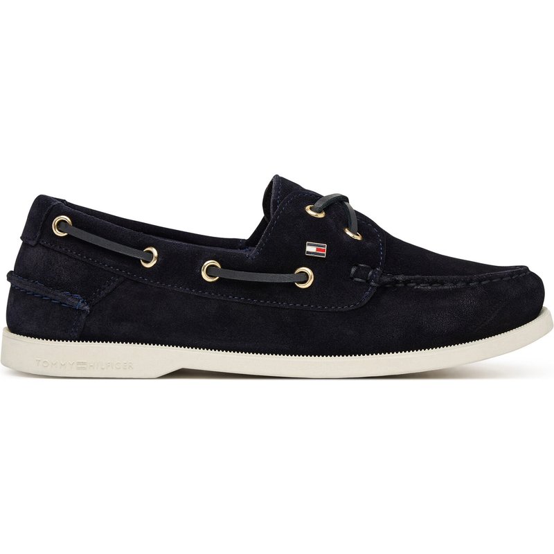 Mokassins Tommy Hilfiger Hilfiger Suede Boat Shoe FW0FW09338 Dunkelblau