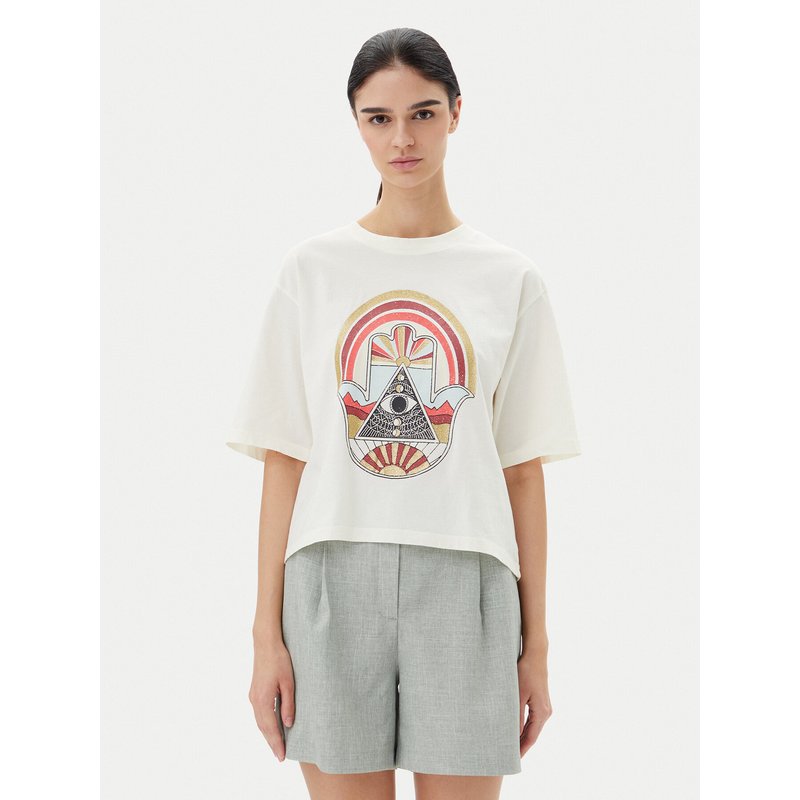 JDY T-Shirt Carla 15341561 Weiß Regular Fit