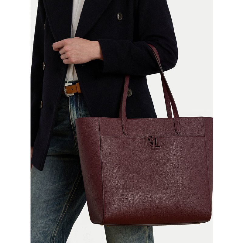 Handtasche LAUREN RALPH LAUREN Large Cameryn 431960183010 Dunkelrot