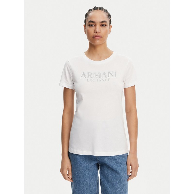 Armani Exchange T-Shirt XW000387 AF10354 U0002 Weiß Regular Fit