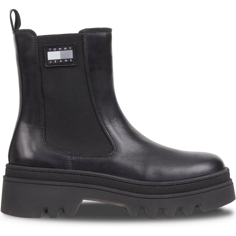 Klassische Stiefeletten Tommy Jeans Tjw Fashion Chelsea EN0EN02295 Schwarz