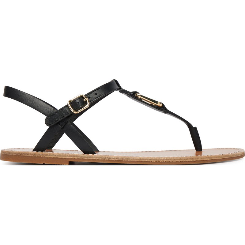 Sandalen Tommy Hilfiger Leather Thong Sandal FW0FW09127 Schwarz