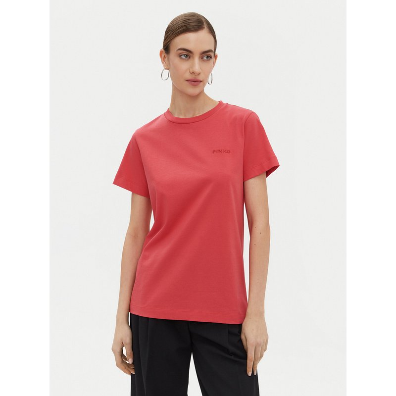 PINKO T-Shirt 101752 A2HN Rot Regular Fit
