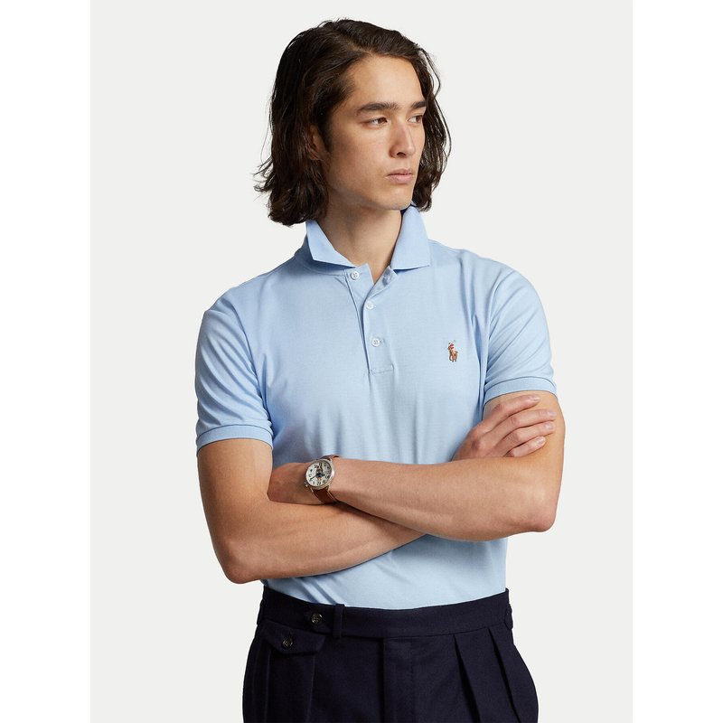Polo Ralph Lauren Poloshirt 710713130005 Blau Slim Fit