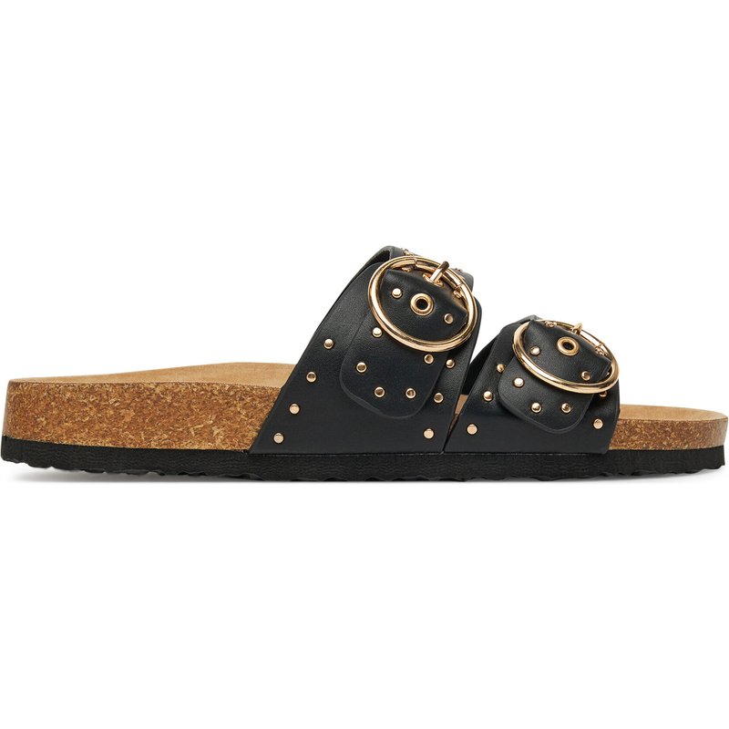 Pantoletten ONLY Shoes Onlmaxi-15 Pu Studs Buckle 15341190 Schwarz