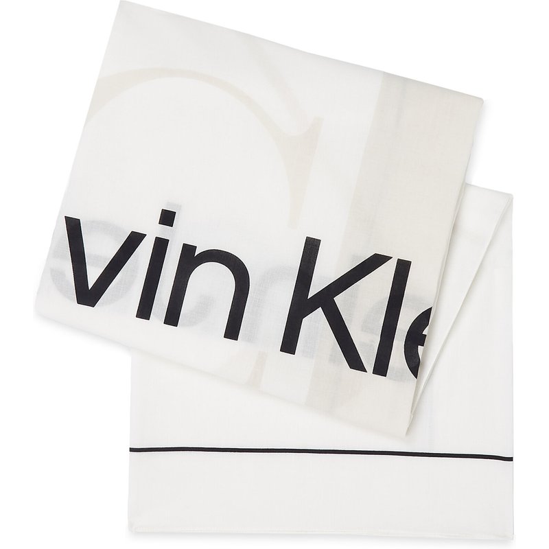 Tuch Calvin Klein Monologo K60K611981 Weiß