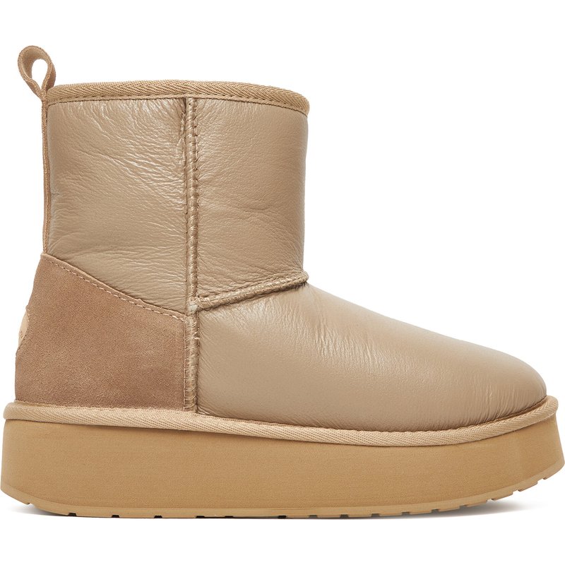 Schneeschuhe EMU Australia Stinger Mini Flatform Leather W13189 Beige