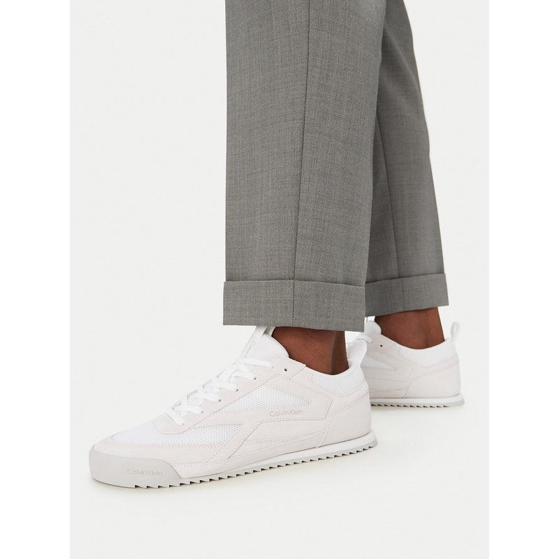 Sneakers Calvin Klein Low Pro Runner Mix Mat HM0HM02208 Weiß