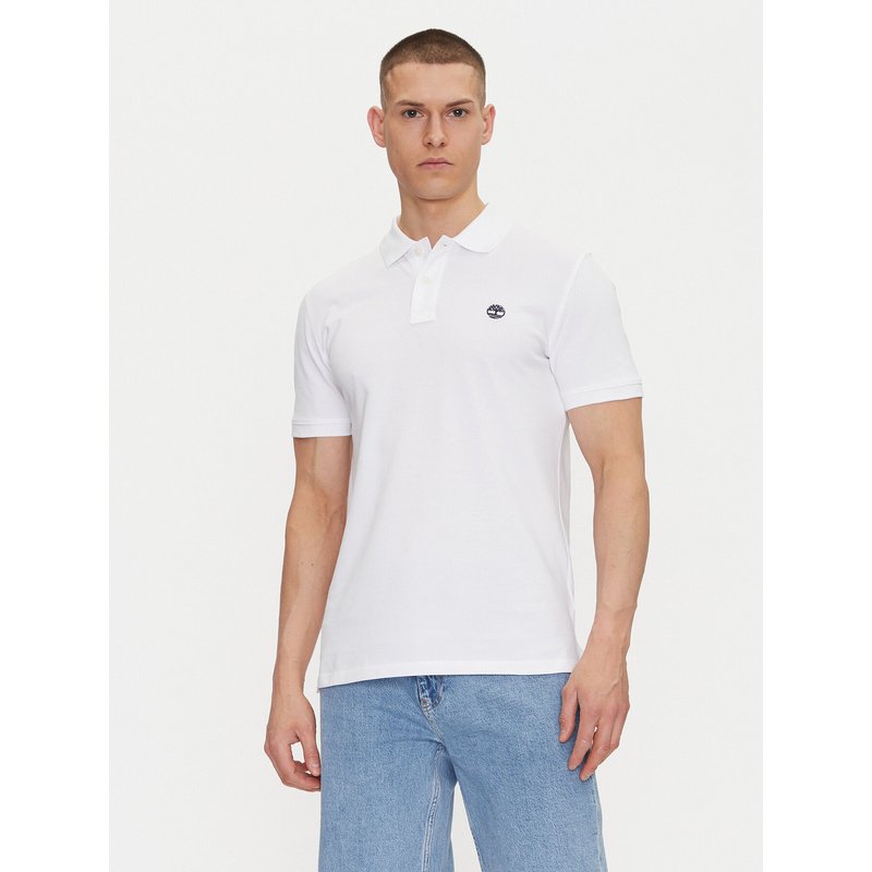 Timberland Poloshirt TB0A6VDP Weiß Regular Fit