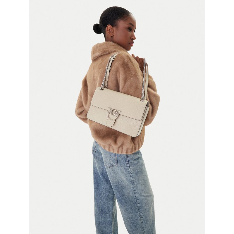 Handtasche PINKO Love One Light Classic AI 25-26 PLTT 106174 A2JC Creme