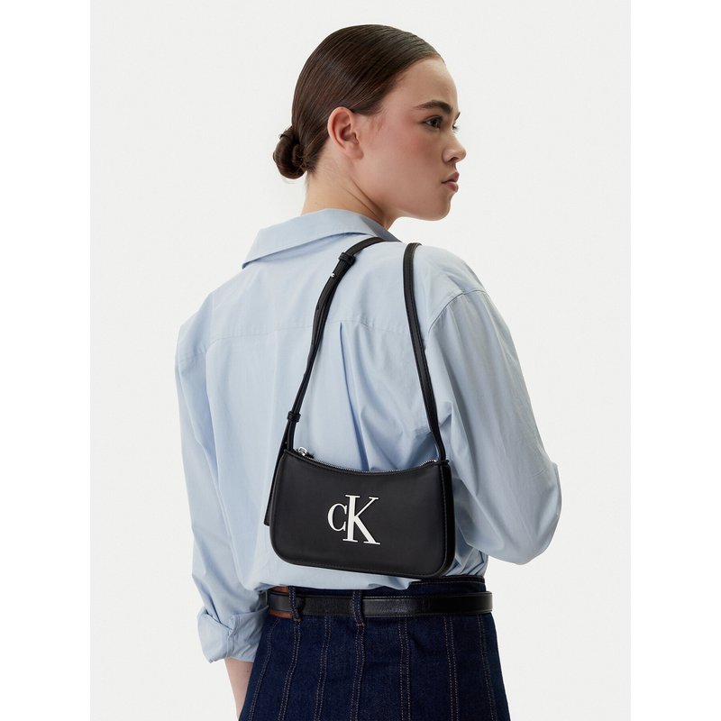 Handtasche Calvin Klein Bold Ck Mini Bag LV04F1125G Schwarz