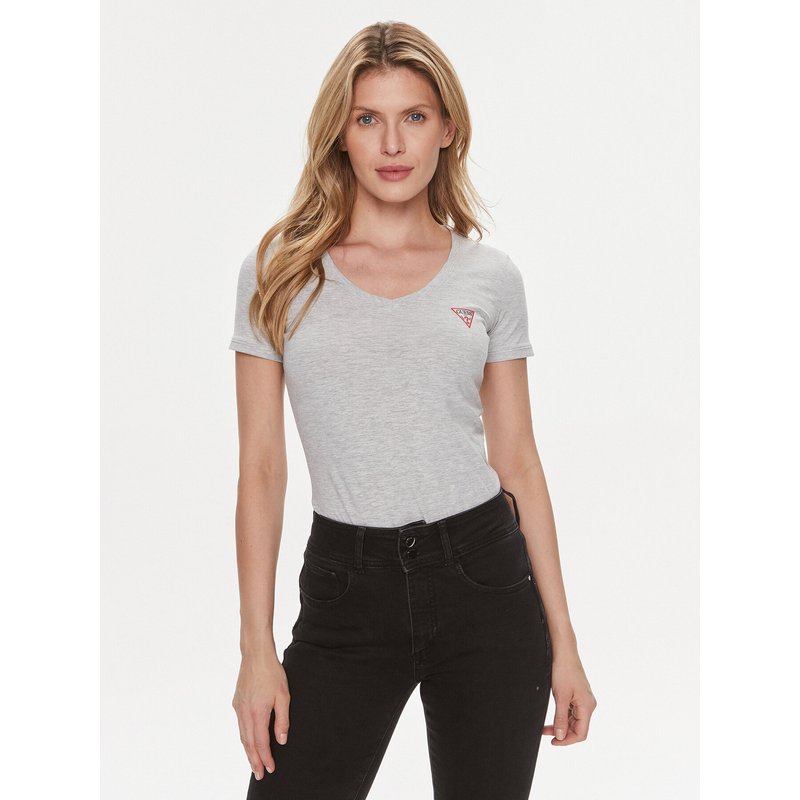 Guess T-Shirt W2YI45 J1314 Grau Slim Fit