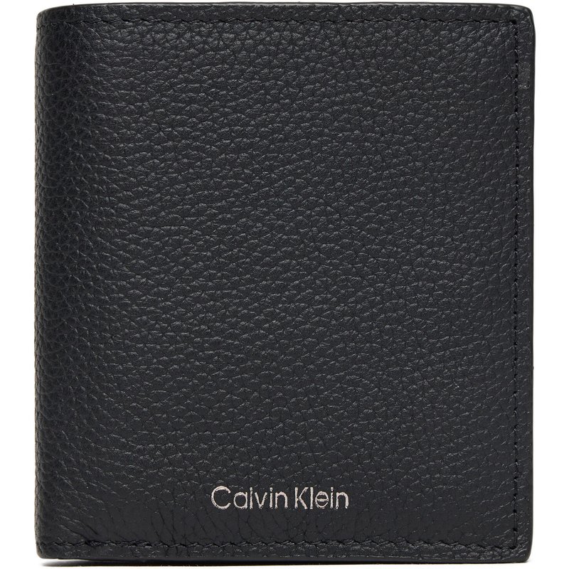 Geldbörse Calvin Klein Foil Emboss Slim Trifold W Card LV04D1063G Schwarz