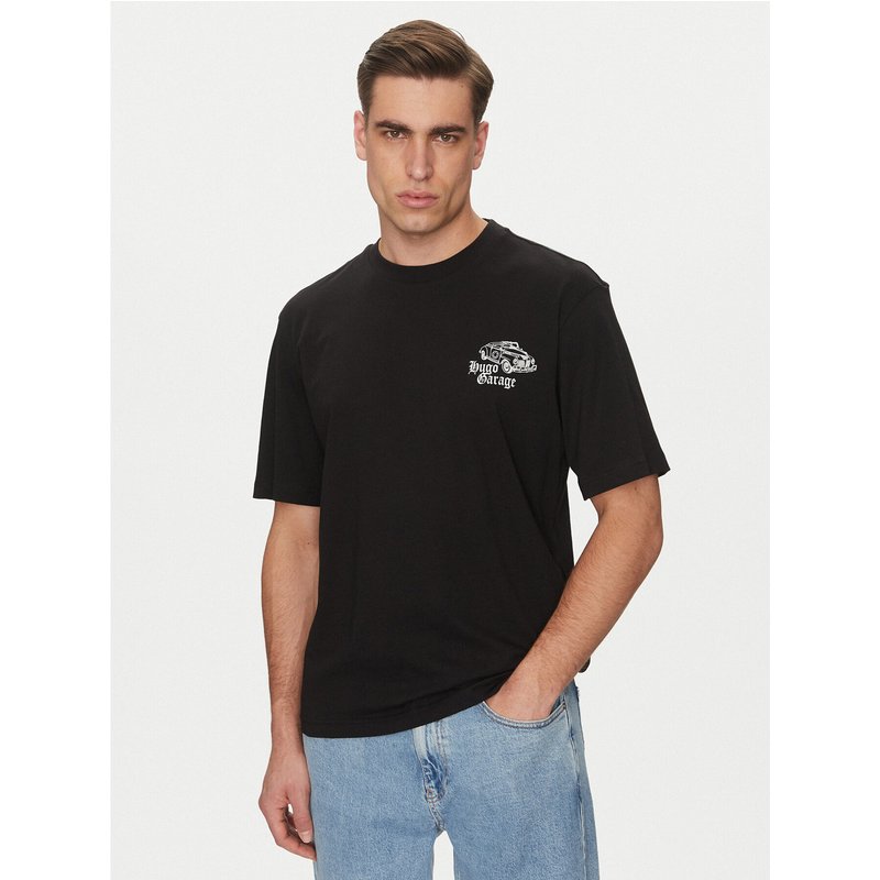 HUGO T-Shirt Natopu 50536104 Schwarz Regular Fit