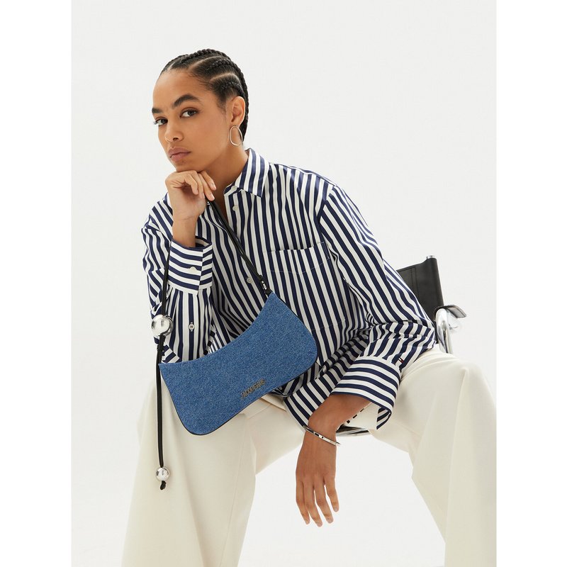 Handtasche JACQUEMUS Le Bisou Perle Blau