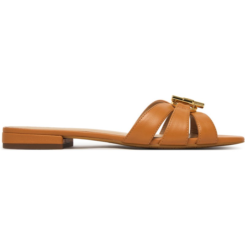 Pantoletten LAUREN RALPH LAUREN 802982875006 Braun