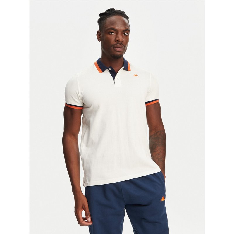 Robe di Kappa Poloshirt Atsushi 611255W Écru Regular Fit