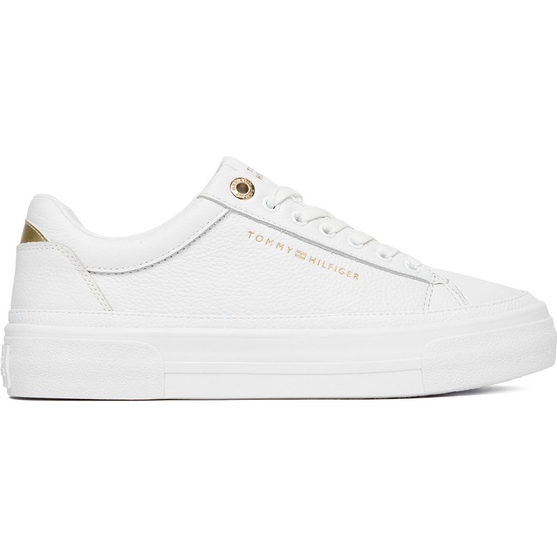 Sneakers Tommy Hilfiger Th Foxing Platform Leather FW0FW09018 Weiß