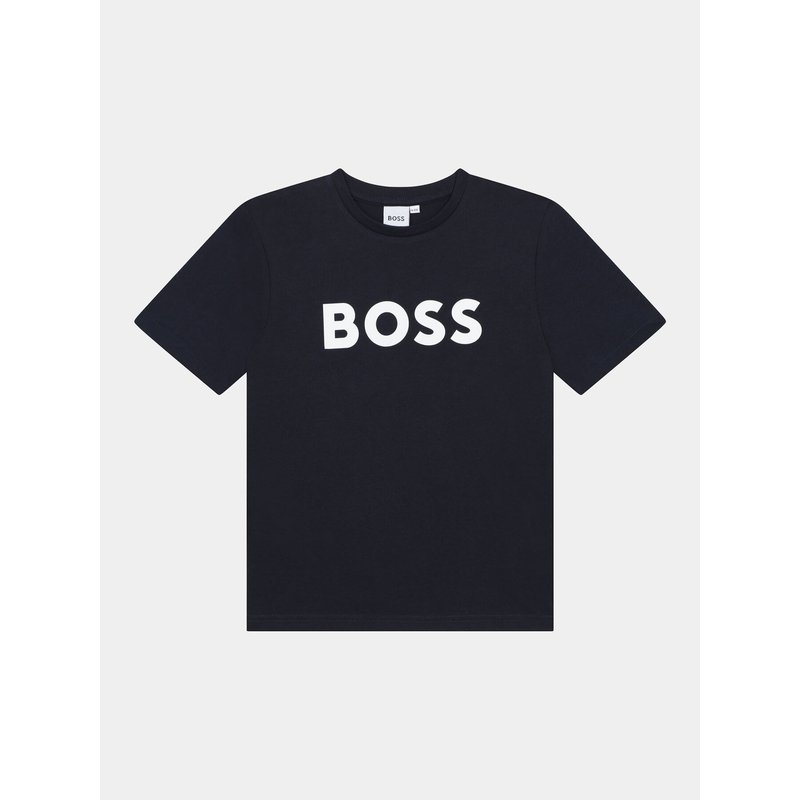 Boss T-Shirt J25P24 D Dunkelblau Regular Fit