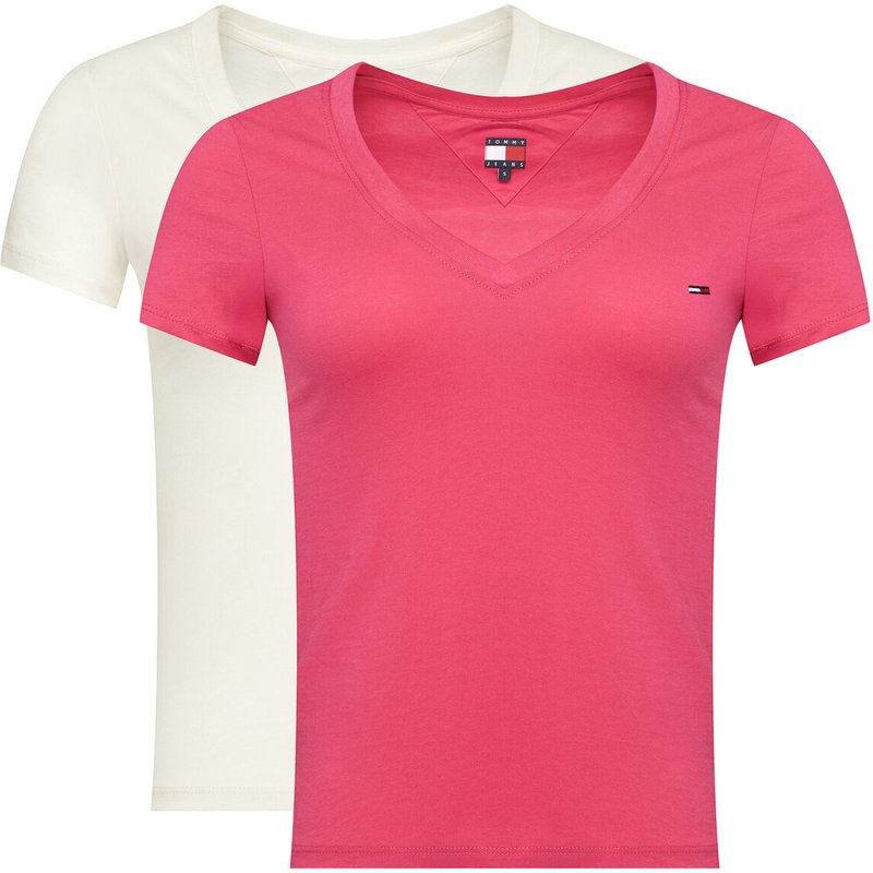 Tommy Jeans T-Shirt-Set DW0DW21367 Bunt Slim Fit
