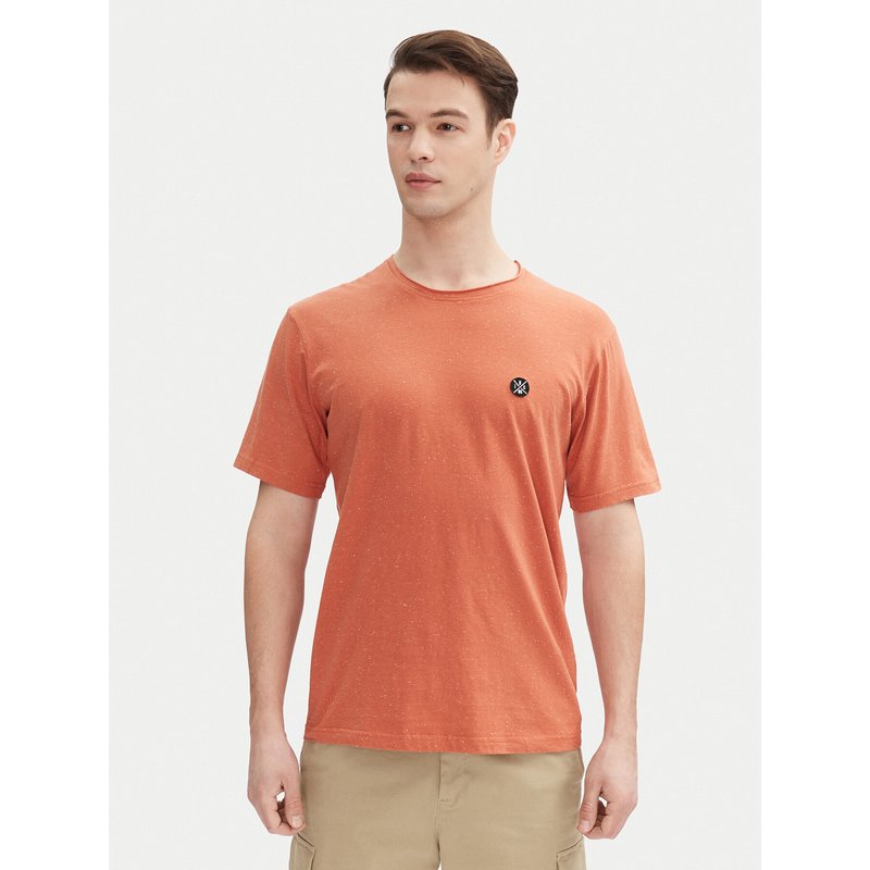 INDICODE T-Shirt Carlsin 41-121 Orange Regular Fit
