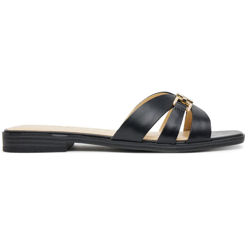 Pantoletten Guess FLJRLL LEA19 Schwarz