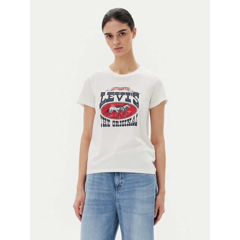 Levi's® T-Shirt Perfect 17369-3022 Weiß Standard Fit