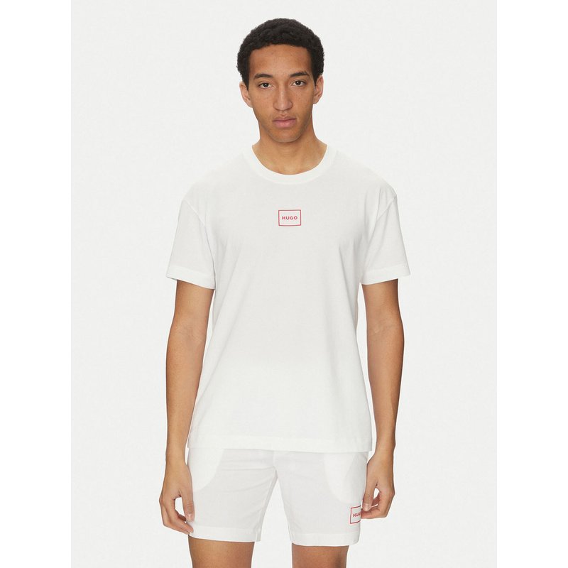 HUGO T-Shirt Laze 50525236 Weiß Relaxed Fit