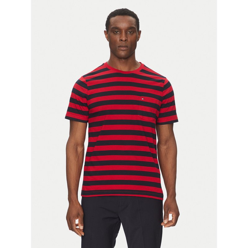 Tommy Hilfiger T-Shirt Essential MW0MW37283 Rot Regular Fit
