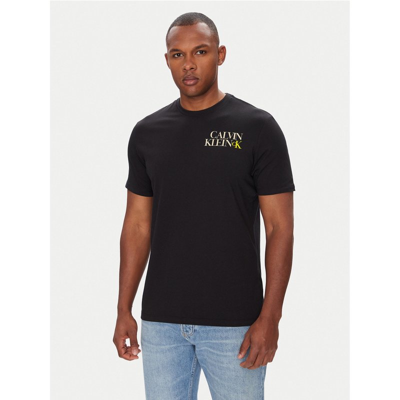 Calvin Klein Jeans T-Shirt LV04RC844G Schwarz Regular Fit