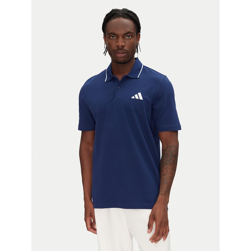 adidas Poloshirt Essentials Small Logo JE9021 Dunkelblau Regular Fit