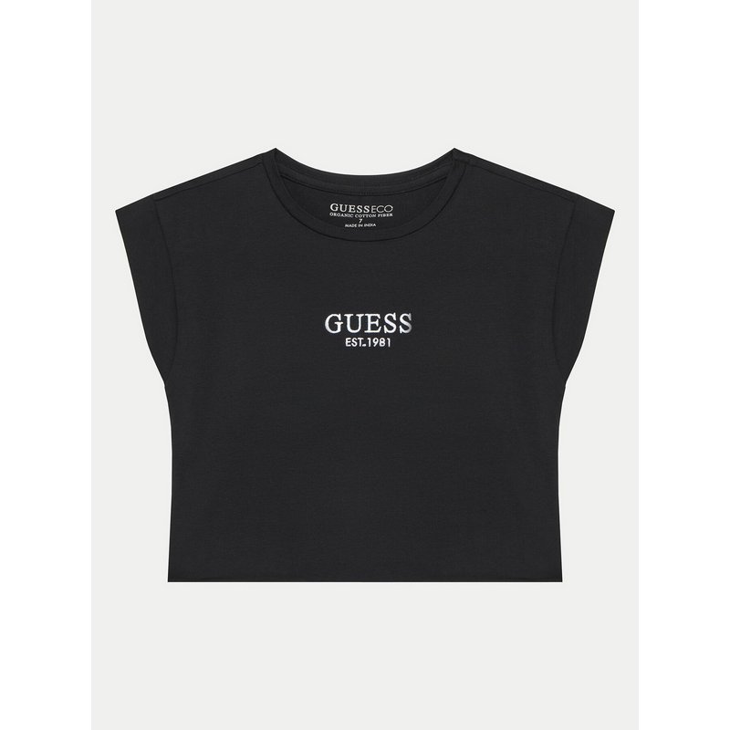 Guess T-Shirt J4BI34 J1314 Schwarz Boxy Fit