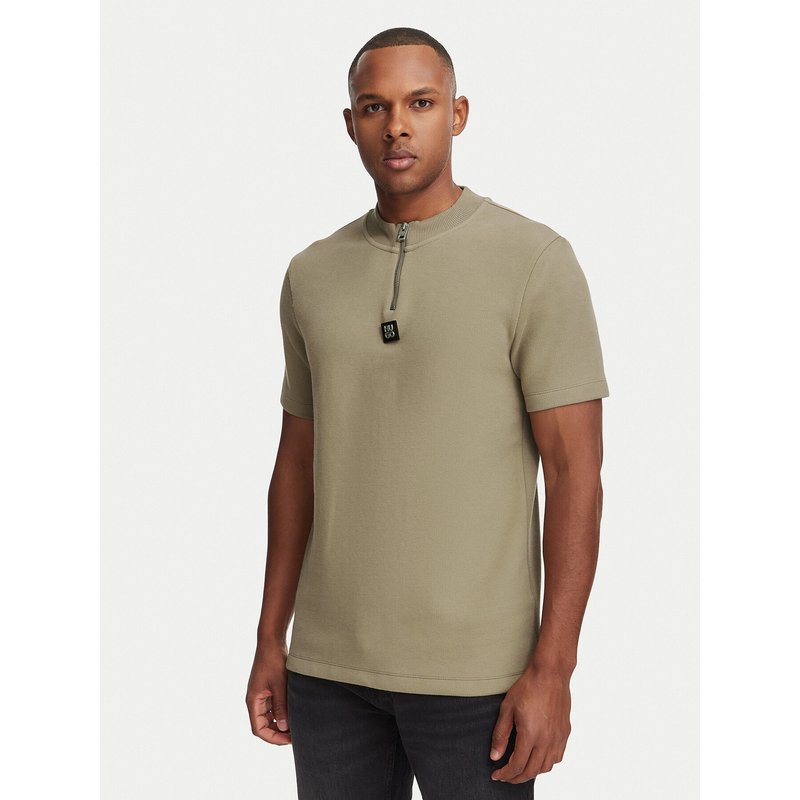 HUGO T-Shirt Dabi 50563018 Khakifarben Regular Fit