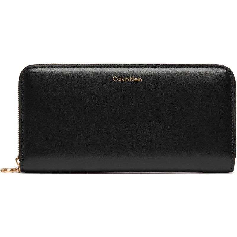 Geldbörse Calvin Klein Ck Large Zip Around LV04F1093G Schwarz