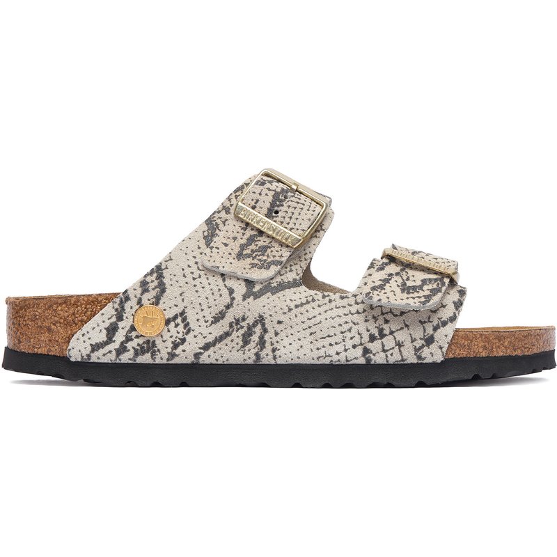 Pantoletten Birkenstock Arizona Print 1033065 Hellbeige
