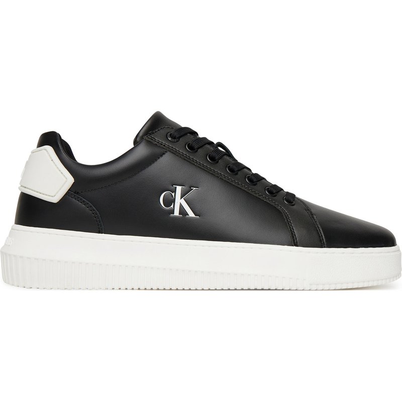 Sneakers Calvin Klein Jeans Chunky Cupsole Ru Patch Lth YM0YM01296 Schwarz