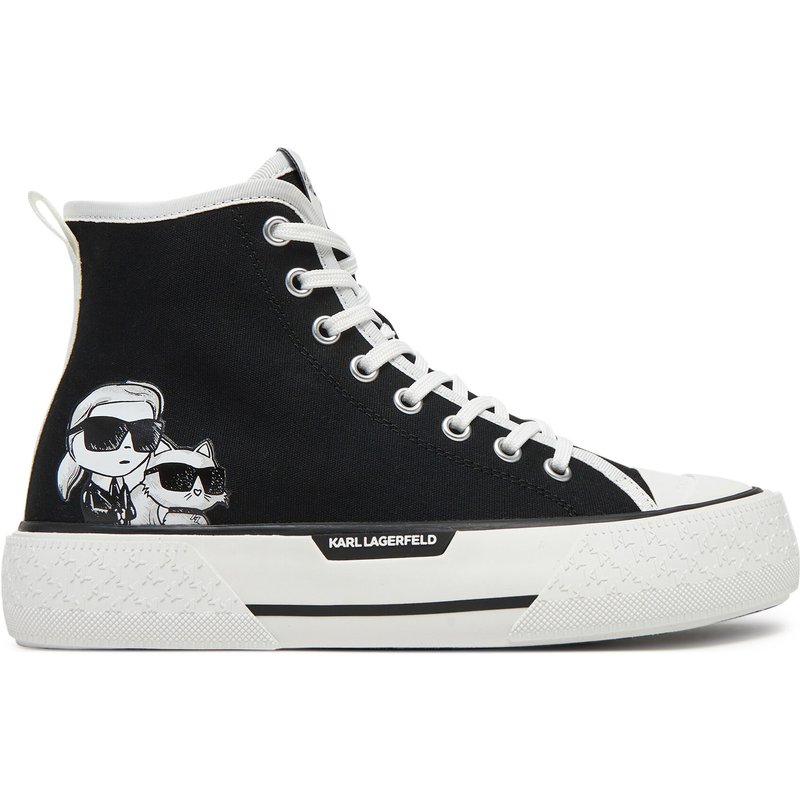Sneakers aus Stoff KARL LAGERFELD KL60654T Schwarz