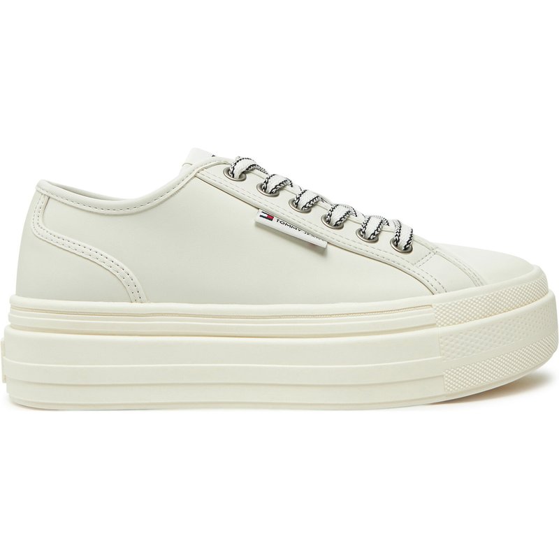 Sneakers aus Stoff Tommy Jeans Foxing EN0EN02714 Écru