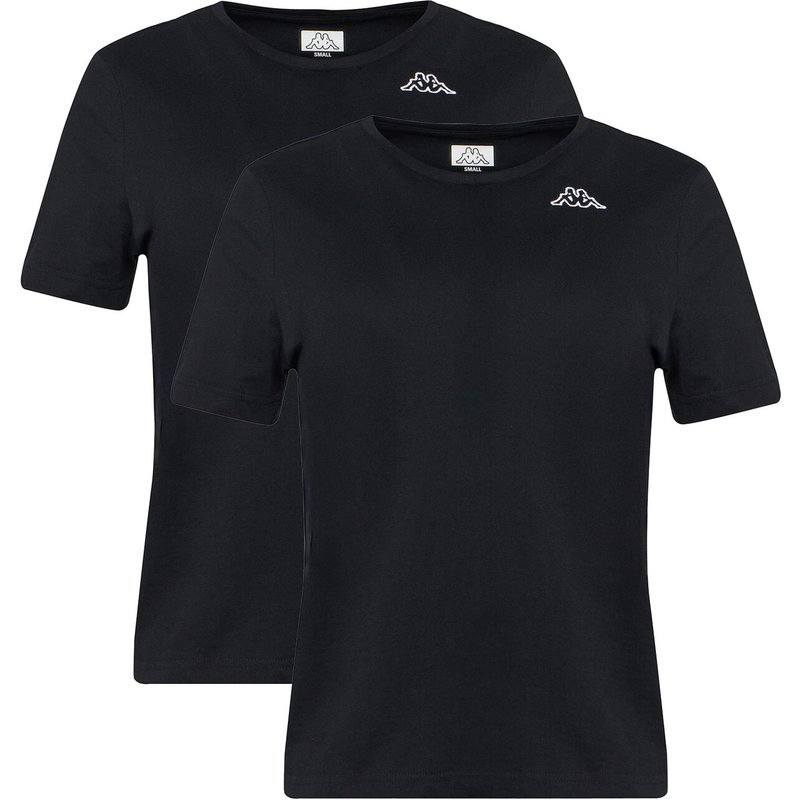 Kappa T-Shirt-Set Logo Alyce 322564W Schwarz Regular Fit