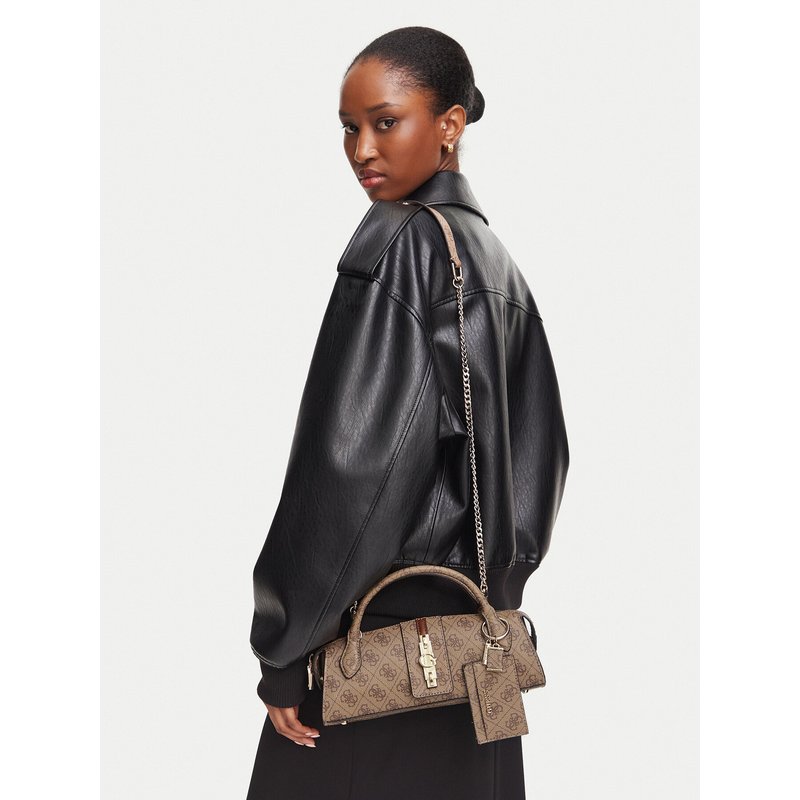Handtasche Guess Yvonne Logo Mini HWSG23 78760 Hellbraun