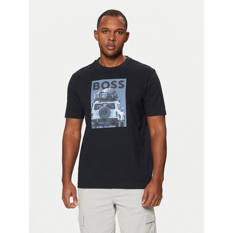 BOSS T-Shirt Te_Mextour 50535079 Dunkelblau Regular Fit