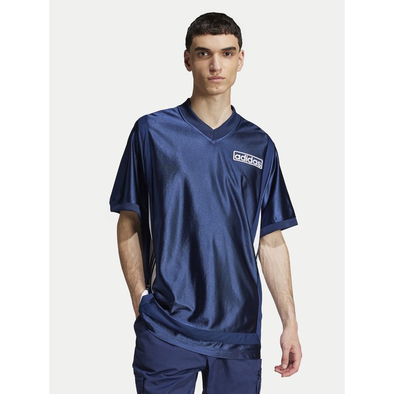 adidas T-Shirt Adibreak JD4248 Dunkelblau Loose Fit