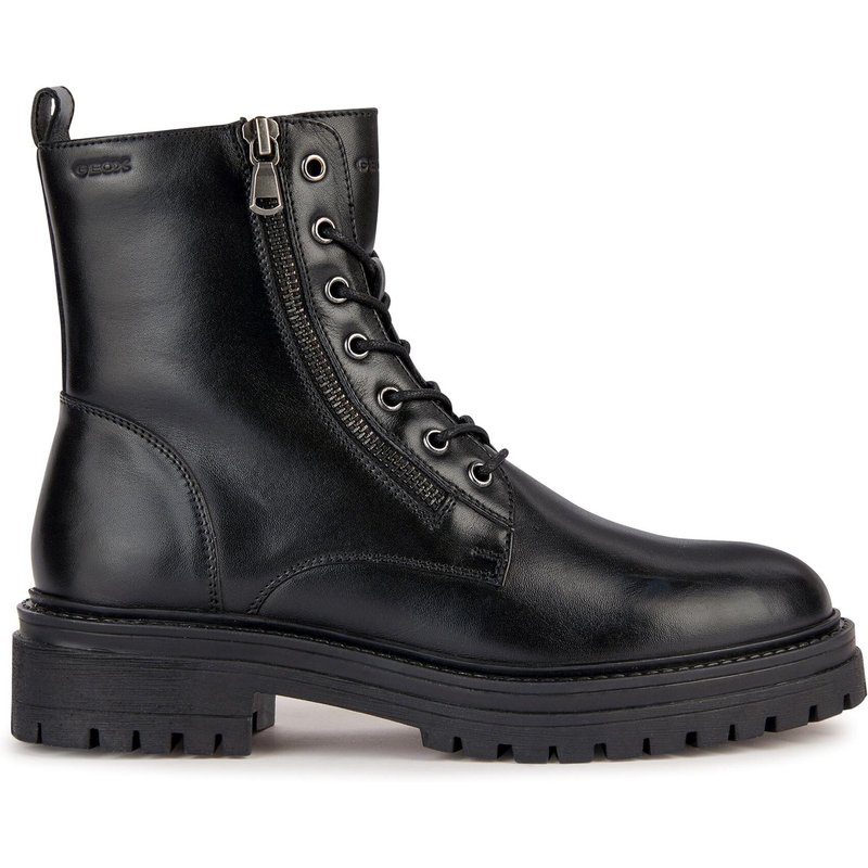 Schnürschuhe Geox D Iridea D36HRK 00043 C9999 Schwarz