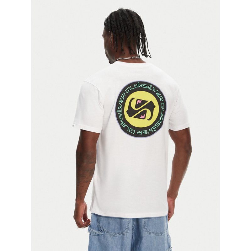 Quiksilver T-Shirt Circle Back Ss EQYZT08054 Weiß