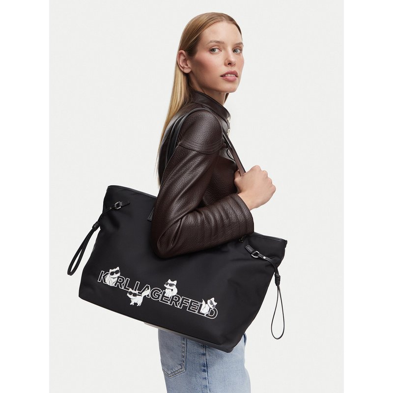 Handtasche KARL LAGERFELD B3W30351 Schwarz