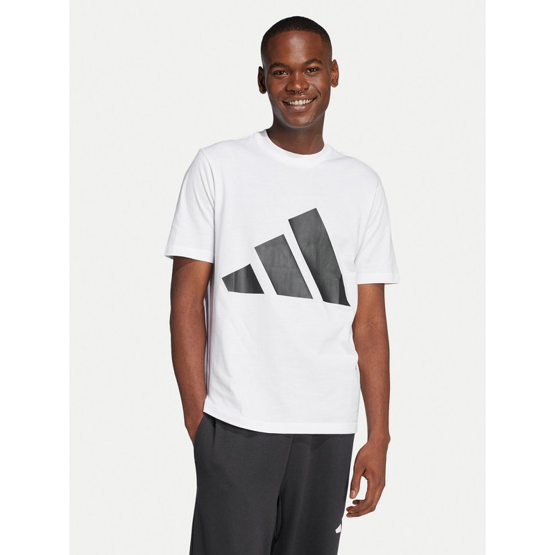 adidas T-Shirt Essentials Big Logo JE8943 Weiß Regular Fit